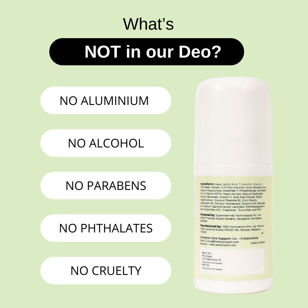 Cucumber and Mint Underarm Roll-On 50ML