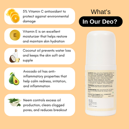 Citrus & Herbal Musk Underarm Roll-On 50ML