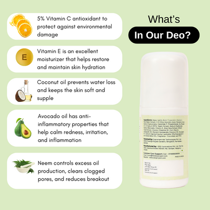 Cucumber and Mint Underarm Roll-On 50ML